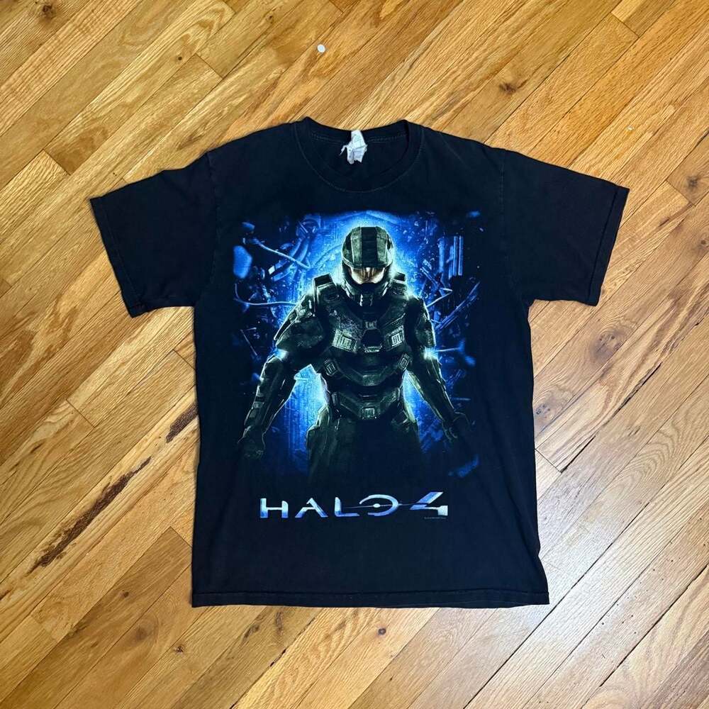 Jerzees Halo 4 Master Chief Graphic T-Shirt Men's Medium Black 2012 Promo
